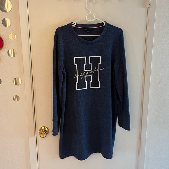 Tommy Hilfiger Navy Knit Night Shirt - Picture 1 of 4